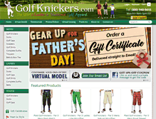 Tablet Screenshot of golfknickers.com